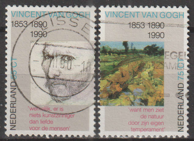 NETHERLANDS 1990 The 100th Anniversary of Vincent van Gogh´s Death ULH SG 1569/70