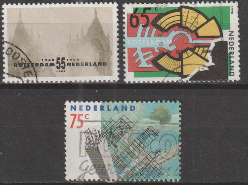 NETHERLANDS 1990 The 50th Anniversary of the German Bombardment of Rotterdam ULH SG 1574-6