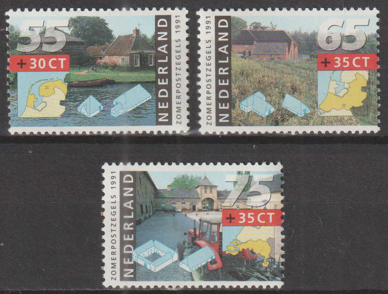 NETHERLANDS 1991 Summer Stamps MM SG 1611-4