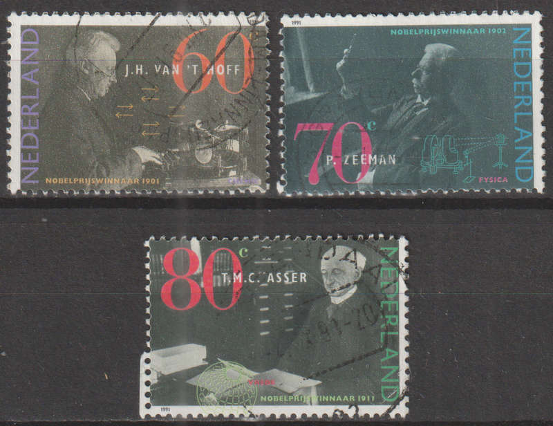 NETHERLANDS 1991 Nobel Prize Winners ULH SG 1621-3