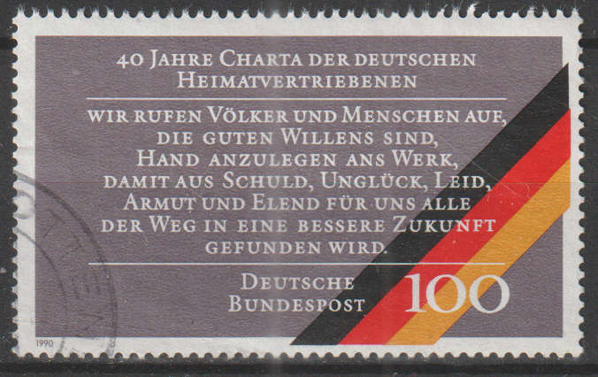 GERMANY 1990 The 40th Anniversary of the Organization of Refugees UNH SG 2320