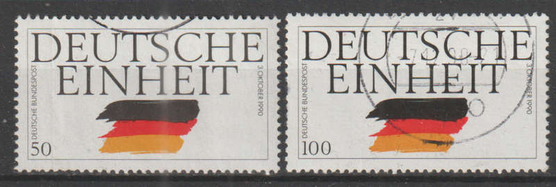 GERMANY 1990 The Reunification of Germany UNH SG 2326/7