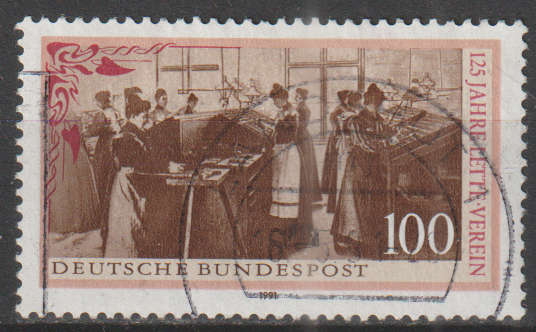 GERMANY 1991 The 125th Anniversary of the Women's Printing Workers Society UNH SG 2370