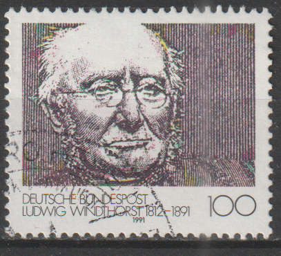 GERMANY 1991 The 100th Anniversary of the Death of Ludwig Windthorst, Politician UNH SG 2356
