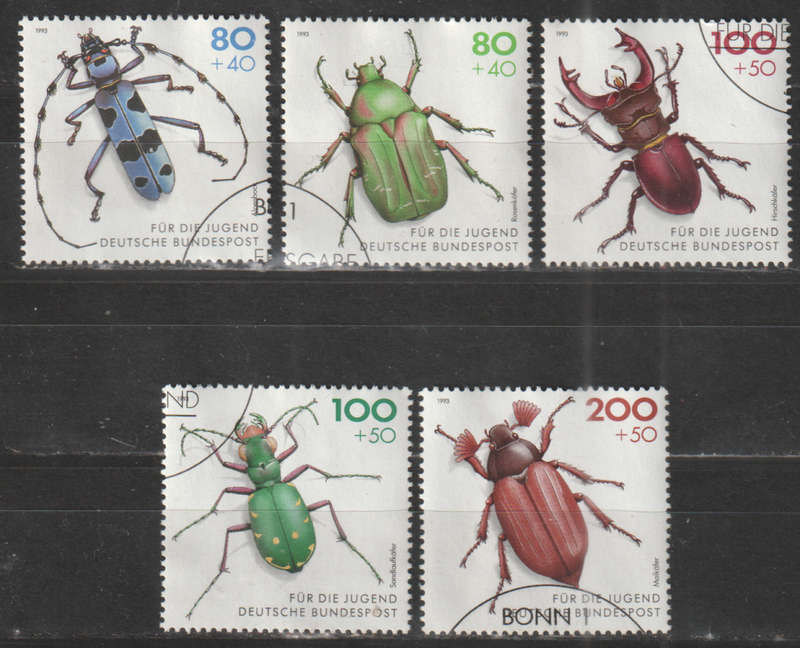 GERMANY 1993 Youth Hostel - Insects UNH SG 2511-5