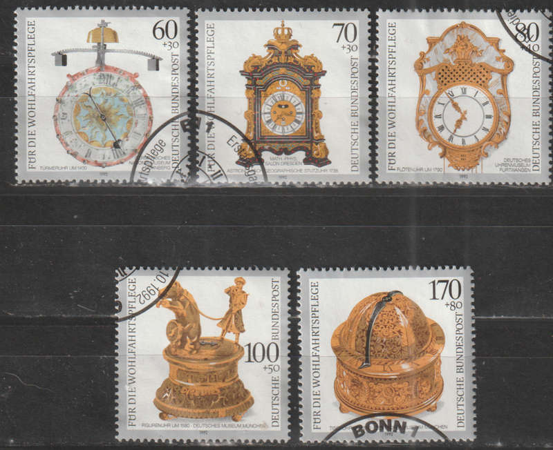 GERMANY 1992 Antique Watches UNH SG 2480-4