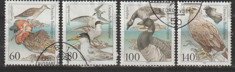 GERMANY 1991 Birds UNH SG 2390-3