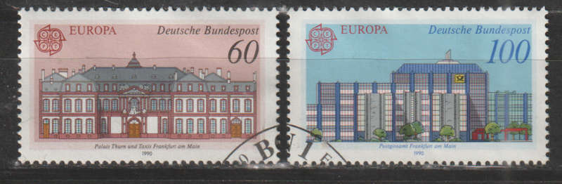 GERMANY 1990 EUROPA Stamps - Post Offices UNH SG 2313/4