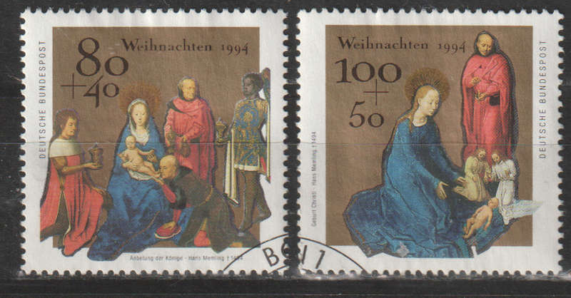 GERMANY 1994 Christmas Stamps UNH SG 2607/8