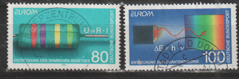GERMANY 1994 EUROPA Stamps - Great Discoveries UNH SG 2574/5