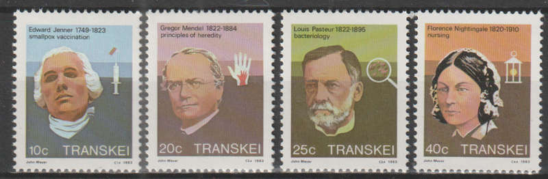 TRANSKEI 1983 Famous People of Medicine UMM