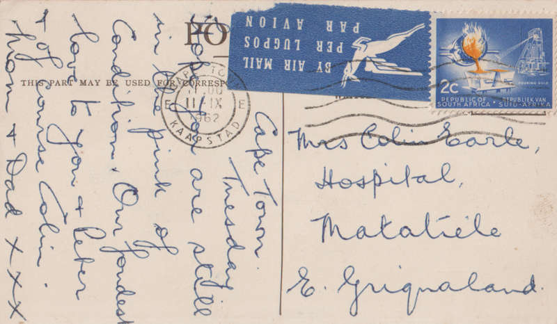 UNION CASTLE LINE WINDSOR CASTLE USED POSTCARD