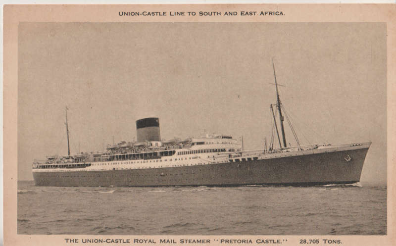 UNION CASTLE LINE PRETORIA CASTLE MINT POSTCARD