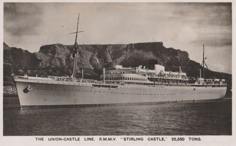UNION CASTLE LINE STIRLING CASTLE MINT POSTCARD