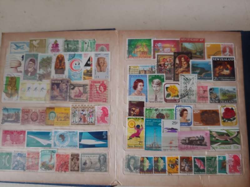 A5 STOCKBOOK LOADED WITH WORLD STAMPS GOOD VALUE