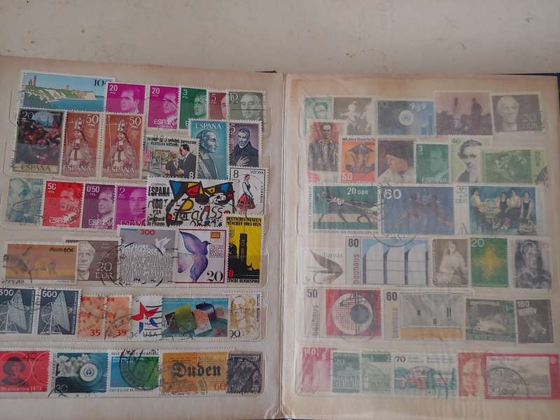 A5 STOCKBOOK LOADED WITH WORLD STAMPS GOOD VALUE