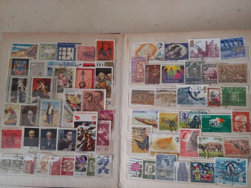 A5 STOCKBOOK LOADED WITH WORLD STAMPS GOOD VALUE