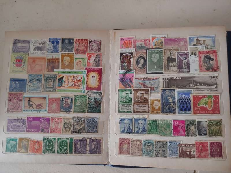 A5 STOCKBOOK LOADED WITH WORLD STAMPS GOOD VALUE
