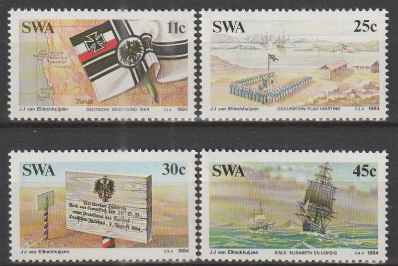 SWA 1984 The 100th Anniversary of Colonization of Southwest Africa by Germany UMM