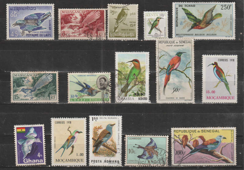 BIRD SELECTION BID PER STAMP TO TAKE ALL CARD EXCLUDED