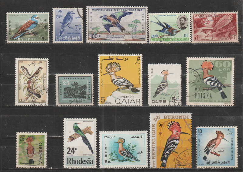 BIRD SELECTION BID PER STAMP TO TAKE ALL CARD EXCLUDED