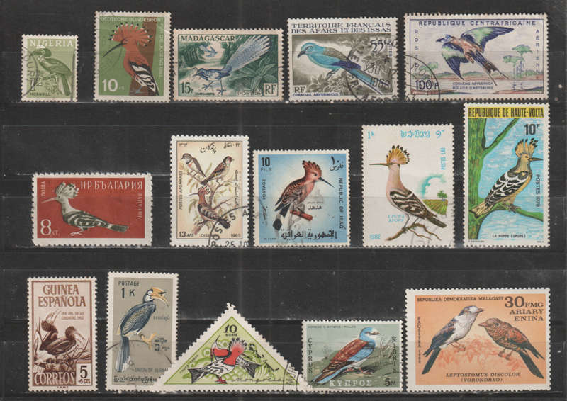 BIRD SELECTION BID PER STAMP TO TAKE ALL CARD EXCLUDED