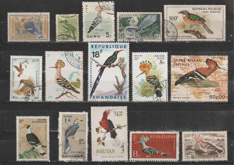 BIRD SELECTION BID PER STAMP TO TAKE ALL CARD EXCLUDED