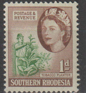 SOUTHERN RHODESIA 1953 Queen Elizabeth II UMM SACC 81