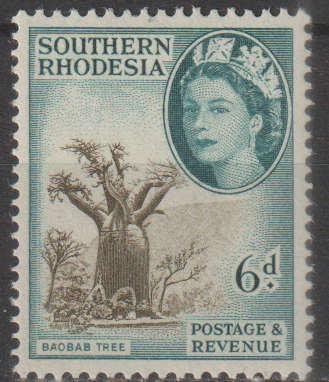 SOUTHERN RHODESIA 1953 Queen Elizabeth II MM SACC 86