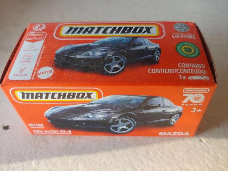 MATCHBOX 2004 MAZDA RX8 MINT IN SEALED BOX 49/100