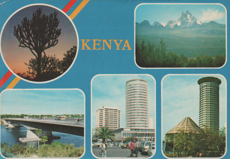 USED POST CARD KENYA