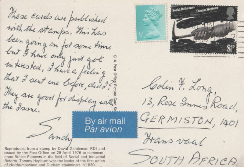 USED POST CARD ENGLAND