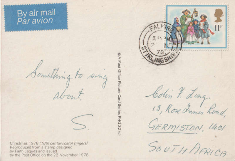 USED POST CARD ENGLAND