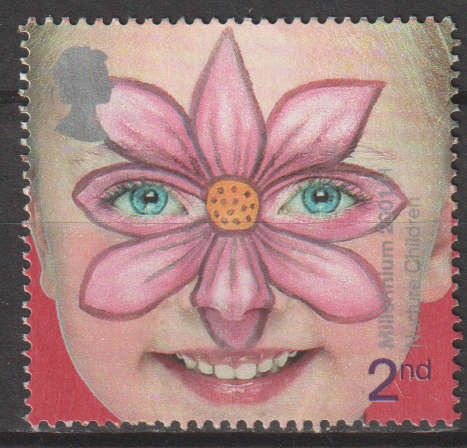 GB  2001 Painted Faces of Children ULH SG 2178