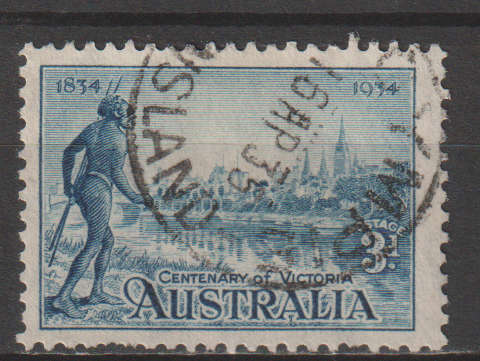 AUSTRALIA 1934 The 100th Anniversary of the Colonization of Victoria ULH SG 148