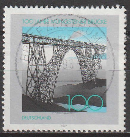 GERMANY 1997 The 100th Anniversary of the Müngstener Bridge ULH SG 2779
