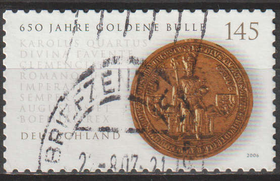 GERMANY   2006 The 650th Anniversary of the Golden "Bulle" ULH SG 3397
