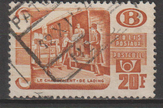 BELGIUM RAIWAY PARCEL STAMP ULH