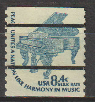 USA 1976 Americana Issue - Instruments, Coil Stamps MM SG 1601