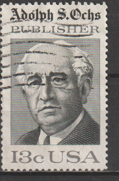 USA 1976 Adolph S. Ochs ULH SG 1677