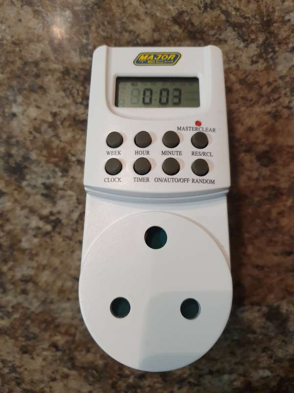 Major Tech Programable Timer | 8 on/off settings | MTD7