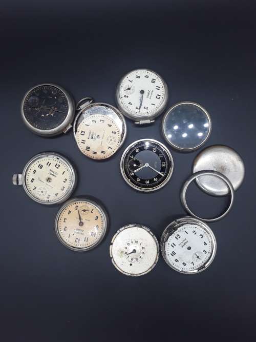 pocket watches x 8