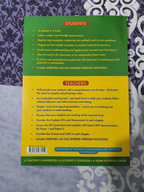 Maths Handbook and Study Guide Grade 11