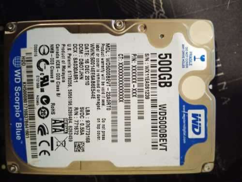 Laptop Hard drive 500gb