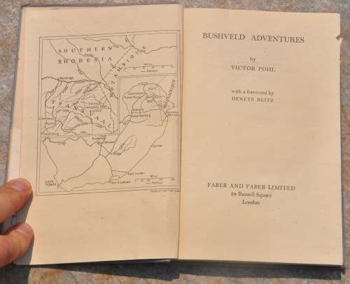 BUSHVELD ADVENTURES  (Foreword Denys Reitz) -  BRILLIANT AFRICANA COLLECTIBLE