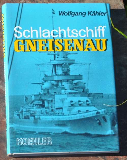 SCHLACHTSCHIFF GNEISENAU - scarce WW II collectible in stunning condition