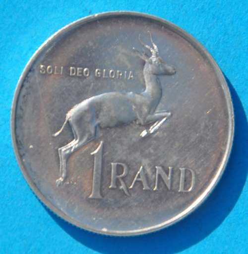 R1 1965 English - proof but scratches - STILL STUNNING SOUTH AFRICAN SILVER INVESTMENT