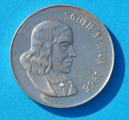 R1 1965 English - proof but scratches - STILL STUNNING SOUTH AFRICAN SILVER INVESTMENT