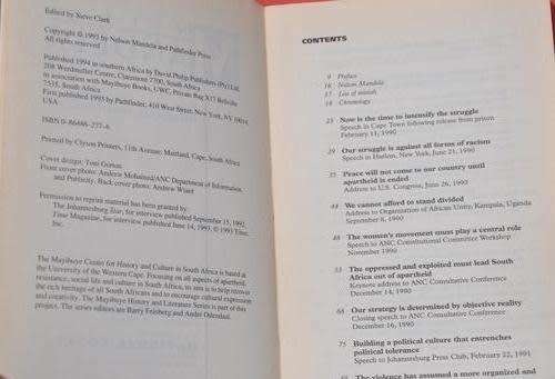 NELSON MANDELA SPEAKS (SIGNED COPY 16.11.1994)  - rare find! -  BRILLIANT AFRICANA COLLECTIBLE