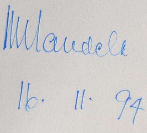NELSON MANDELA SPEAKS (SIGNED COPY 16.11.1994)  - rare find! -  BRILLIANT AFRICANA COLLECTIBLE